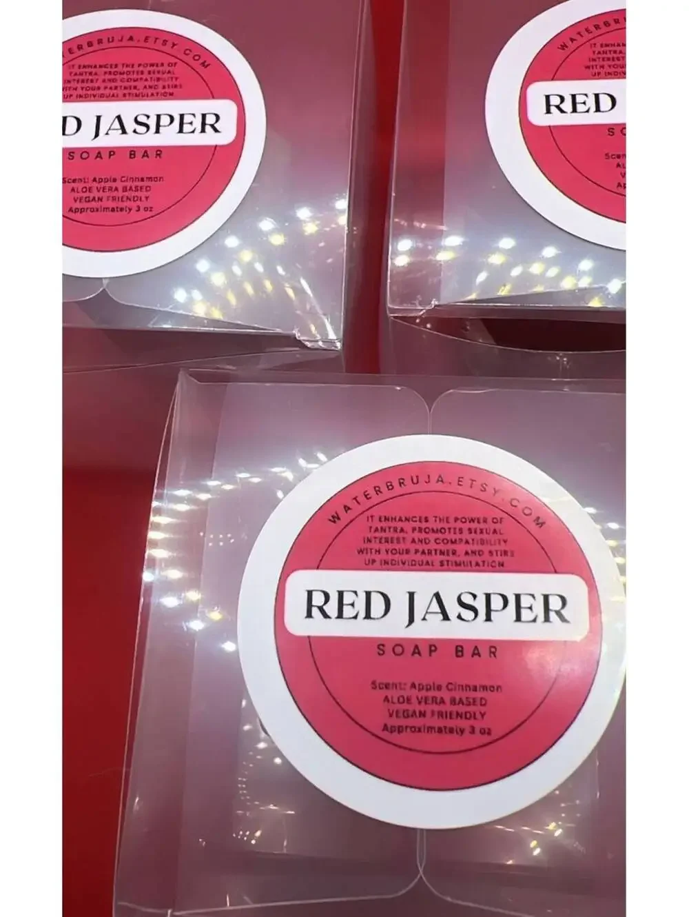 Red Jasper Soap, Gemstone Soap , Wedding Favor,  Rock Soap, Crystal Soap, Root